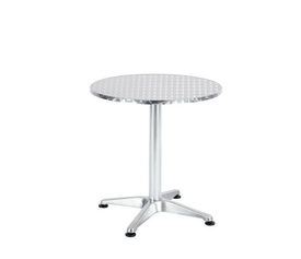 Τραπέζι  Αλουμινίου IO Ασημί Φ60x70cm