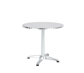 Τραπέζι  Αλουμινίου IO Ασημί Φ70x70cm