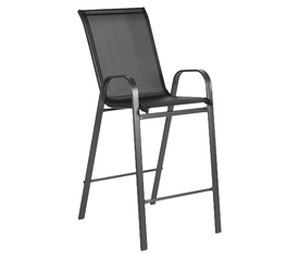 Σκαμπό NEPTUNE Μαύρο Μέταλλο/Textilene 55x70x124cm