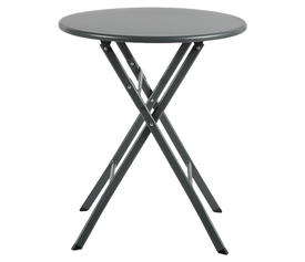 Τραπέζι Κήπου NOVA Μαύρο Μέταλλο Φ60x70cm