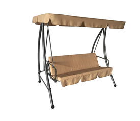 Κούνια ArteLibre Hagia 3Θέσια Μπεζ 194x123x167cm