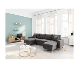 Καναπές Πολυμορφικός LEMPA Γκρι 295x148x86cm