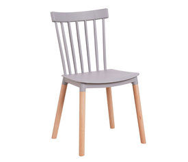 Καρέκλα ArteLibre FLAPPER Γκρι PP/Ξύλο 42.5x49.5x84cm