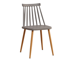 Καρέκλα CYGNET Ανθρακί PP/Μέταλλο 42x46x80cm