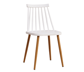 Καρέκλα CYGNET Λευκό PP/Μέταλλο 42x46x80cm