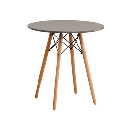 Τραπέζι RAPTOR Γκρι MDF/Ξύλο Φ70x74cm