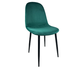 Καρέκλα Τραπεζαρίας TOUKAN Κυπαρισσί/Μαύρο Βελούδο/Μέταλλο 53x44x86cm