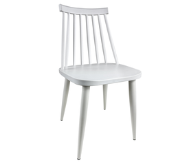 Καρέκλα Τραπεζαρίας CYGNET Λευκό PP/Μέταλλο 46x43x78cm