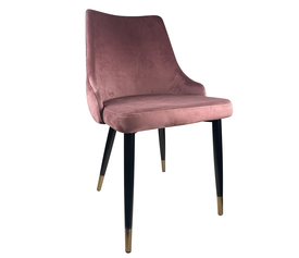 Καρέκλα Τραπεζαρίας QUEENS Σάπιο Μήλο/Μαύρο Βελούδο/Μέταλλο 51x58x83cm