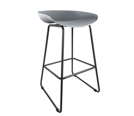 Σκαμπό Bar VICTORY Γκρι PP/Μέταλλο 43x42x85cm