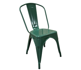 Καρέκλα Βιομηχανικού Τύπου Vintage TOLIKO Πράσινο Μέταλλο 44x49x84cm