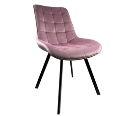 Καρέκλα Τραπεζαρίας BRISA Σάπιο Μήλο/Μαύρο Βελούδο/Μέταλλο 53x60x85cm