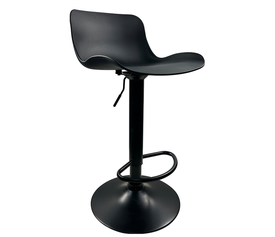 Σκαμπό Bar QUERIDA Μαύρο PP/Μέταλλο 44x45x58/81-79/102cm