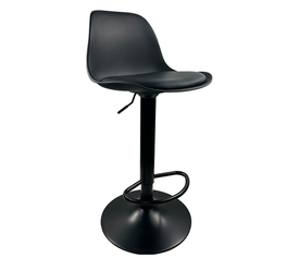 Σκαμπό Bar AMADA Μαύρο PP/Μέταλλο 41x40x79-89cm