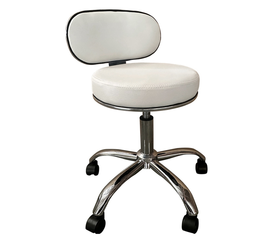 Καρέκλα Εργασίας FIRMEZA Λευκό/Χρώμιο PU/Μέταλλο 47x47x67/78cm