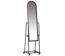 Καθρέπτης Δαπέδου BENEVENTO Μαύρο Μέταλλο/Γυαλί 43x37.5x161cm