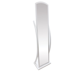 Καθρέπτης  Δαπέδου ERCOLANO Λευκό Μελαμίνη/Γυαλί 44x29x164.5cm