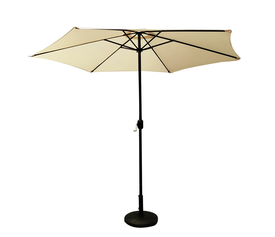 Ομπρέλα Κήπου HOWE Μπεζ/Μαύρο Αλουμίνιο/Ύφασμα Φ3x2.45m