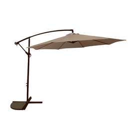 Ομπρέλα Κήπου Κρεμαστή KWALE Καφέ/Σκούρο Καφέ Μέταλλο/Ύφασμα Φ3x2.45m