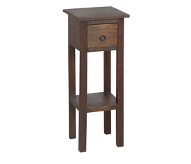 CLASSIC Stand - Τραπεζάκι Βοηθητικό H.65cm - 1 Συρτάρι, Ξύλο Sheesham Καρυδί