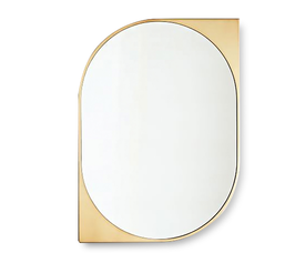 Καθρέπτης Τοίχου Χρυσό Μέταλλο 50x70x3.5cm