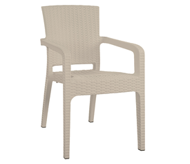 Καρέκλα Κήπου  Μπεζ Rattan 58x55x87cm