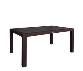 Τραπέζι Κήπου Eco Καφέ Ανακυκλωμένο PP 150x90x74cm