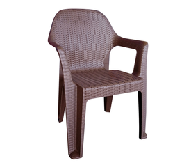 Καρέκλα Κήπου POLO Καφέ Πλαστικό 60x47x85cm