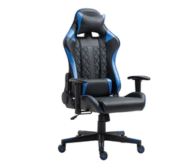 Καρέκλα Γραφείου Gaming ENNIS Μπλε/Μαύρο PVC 70x55x122-131cm