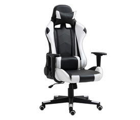 Καρέκλα Γραφείου Gaming NAVAN Λευκό/Μαύρο PVC 68x53x122-131cm