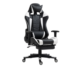 Καρέκλα Γραφείου Gaming SLIGO Λευκό/Μαύρο PVC 70x55x122-131cm