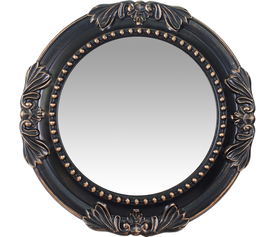 Καθρέπτης Τοίχου Μαύρο Πλαστικό Φ63.5x5.8cm