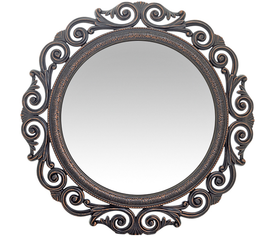 Καθρέπτης Τοίχου Μαύρο Πλαστικό Φ58.4x5.5cm