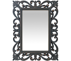 Καθρέπτης Τοίχου Μαύρο Πλαστικό 61x46.3x5.3cm