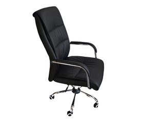 Καρέκλα Γραφείου PAISLEY Μαύρο PU 74x63x115-123cm