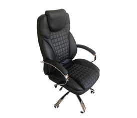 Καρέκλα Γραφείου DUMFRIES Μαύρο PU 78x65x118-126cm