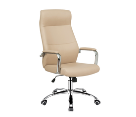 Καρέκλα Γραφείου WISHAW Μπεζ PU 75x63x112-120cm