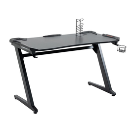 Γραφείο Gaming LEIA Μαύρο Ξύλο/Μέταλλο 120x65x75cm