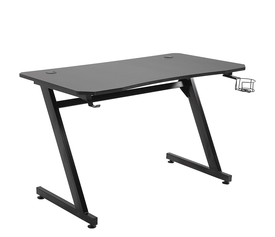 Γραφείο Gaming ORGANA Μαύρο Ξύλο/Μέταλλο 120x65x75cm