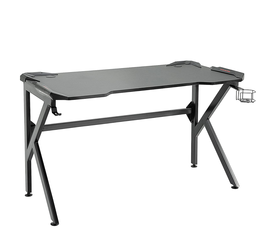 Γραφείο Gaming BERU Μαύρο Ξύλο/Μέταλλο 120x65x75cm