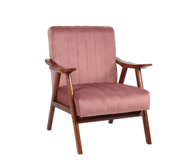 Πολυθρόνα KILADRA Σάπιο Μήλο Βελούδο/Ξύλο 74x70x87cm
