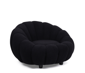 Πολυθρόνα AFET Μαύρο Ύφασμα/Ξύλο 94x89x61cm