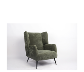 Πολυθρόνα NORA Πράσινο Ύφασμα/Μέταλλο 100x80x89cm