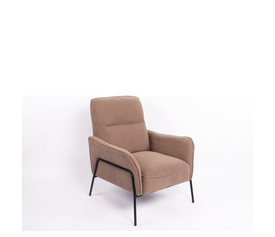 Πολυθρόνα ELAN Taupe Ύφασμα Κοτλέ/Μέταλλο 94x77x82cm