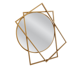 Καθρέπτης Τοίχου AMDIR Χρυσό Μέταλλο/Γυαλί 53x3x61cm