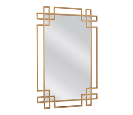Καθρέπτης Τοίχου BELEN Χρυσό Μέταλλο/Γυαλί 80x1.5x50cm