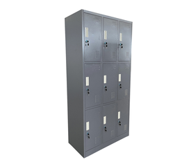 Φοριαμός 9 Θέσεων EARNUR Σκούρο Γκρι Μέταλλο 90x45x185cm