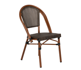 Καρέκλα Κήπου DALILA Καφέ/Μπαμπού Αλουμίνιο/Ύφασμα 50x56x86cm