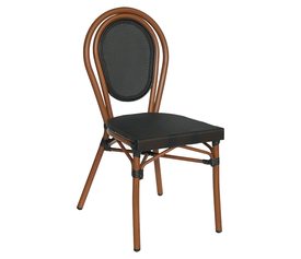 Καρέκλα Κήπου TULUM Καφέ/Ανθρακί Αλουμίνιο/Rattan 44x56x90cm