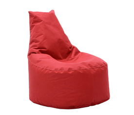 Πουφ Πολυθρόνα AURA 100% Αδιάβροχο Κόκκινο Ύφασμα 65x55x75cm